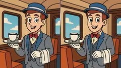 Łamigłówka: znajdź wszystkie różnice na obrazku z kamerdynerem w 23 sekundy